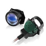 SHNJAUTO 3.0 Inch Bi-LED Projector Lens with High Low Beam - 110Wpair 20,000LM 6000K White Focus Beam DOT Approved Clear Cut off Line - Retail: $76