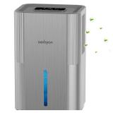 Aerbyon Dehumidifiers for Home 95 OZ Water Tank(1000 sq. ft) Dehumidifier for Bathroom with Auto Shut Off,7 Colors Light, Quiet Sleep Mode Dehumidifier for Bedroom, Basement, RV, Closet - Retail: $58