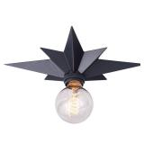 VILUXY Flush Mount Ceiling Light, Black Star Light Fixtures Ceiling for Hallway, Entryway, Study Room, Bedroom - Retail: $36