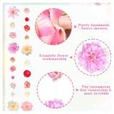 K KUMEED 12 PCS Artificial Flowers Hanging Decorations,11.5FT Spring Flower Garland with Hooks Hanging Flowers for Decoration for Wedding Party Background Birthday Baby Shower Home - Retail: $41
