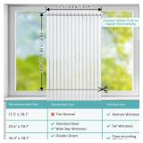 DOWELL Window Privacy Film, Frosted Glass Window Film, Static Cling Glass Vinyl, Heat Blocking Frosting Coverings, Removable Door Stickers for Home Office, Non-Adhesive, Reusable, 23.6 x 78.7 inches -