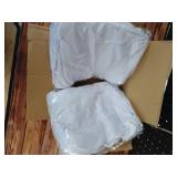 HolidayIdeas Cocktail Table Covers, 2 Pack - Fitted Stretch Spandex High Top Cocktail Tablecloths with Elastic Corners (White, Fit for 30\-32\in Diameter x 43\in Height Tables) - Retail: $22in