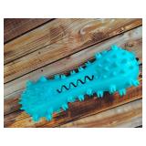Durable Spiky Dog Chew Toy in Turquoise - Retail: $8