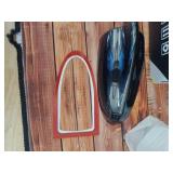 VekAuto Shark Fin Antenna Cover, AMFM Signal Roof Aerial Universal for Car Auto SUV Truck Offroad ABS Material with Adhesive Base Pearlescent Black - Retail: $22