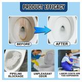LSROUMEL Foam Toilet Cleaner, 2025 New Powerful Toilet Bowl Cleaner, Advanced Bathroom Cleaner for Home, Powerful Instant Bowl Cleaners for Toilets Squatting Pans (2PCS) - Retail: $9