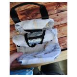 Giwawa Grey Marble Insulated Lunch Bag Reusable Lunch Box Meal Handbag Portable Tote Unisex Waterproof Picnic Meal for School Office - Retail: $7