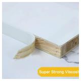 66ft Melamine Edge Banding, 34 inch x 66ft White Edge Banding for Plywood Furniture, Flexible and Pre-glued White Veneer Edging - Ideal Cabinet Edge Banding Solution - Retail: $10