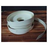 66ft Melamine Edge Banding, 34 inch x 66ft White Edge Banding for Plywood Furniture, Flexible and Pre-glued White Veneer Edging - Ideal Cabinet Edge Banding Solution - Retail: $10
