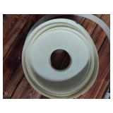 66ft Melamine Edge Banding, 34 inch x 66ft White Edge Banding for Plywood Furniture, Flexible and Pre-glued White Veneer Edging - Ideal Cabinet Edge Banding Solution - Retail: $10
