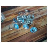 Blue Crystal shower curtain Hangerfts  - Retail: $25