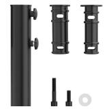 Universal Umbrella Pole Mount Replacement, Stainless Steel Umbrella Pole Bracket, Heavy Duty Umbrella Base Tube Pole Holder, Umbrella Base Replacement Parts for Garden Backyard Balcony Poolside - Reta