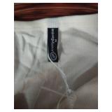PRETTYGARDEN Womenfts 2025 Fall Summer Short Sleeve Tops Ribbed Henley Button Slim Fit Basic Casual T Shirts Blouse Clothing (Beige,Medium) - Retail: $10