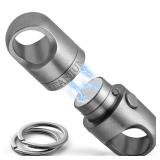 FEGVE Quick Release Keychain, Titanium Magnetic Keychain Pull Apart, Magnetic Key Holder with 2 * 1 in Stainless Steel Key Ring for Car Key, Safely Lock System-360 ° Rotatable - Retail: $20