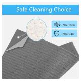 HOMEXCEL Swedish Dishcloths for Kitchen 10 Pack, Sponge Dish Cloth for Counters and Washing Dishes, Reusable and Absorbent Paper Towels, Grey - Retail: $7