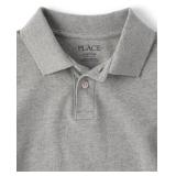 The Childrenfts Place boys Short Sleeve Pique polo shirts, Smoke, XX-Large US - Retail: $4