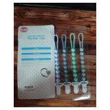 Slott Chewable Silicone Pacifier Clip Set - Retail: $12
