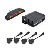 Promata PSW-81 12V 24V Reverse Backup Radar System,Wireless Parking Kit with 4 58Hkz Sensors for Car Truck Trailer,Upside Down Display with Adjustable Alarm Volume - Retail: $109