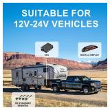 Promata PSW-81 12V 24V Reverse Backup Radar System,Wireless Parking Kit with 4 58Hkz Sensors for Car Truck Trailer,Upside Down Display with Adjustable Alarm Volume - Retail: $109