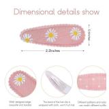 Choicbaby 30 Pcs Toddler Hair Clips Floral Print Girl Hair Clips for Girls Non Slip Wrapped Snap Hairpins for Kids Barrettes Hair Accessories for Baby Girls 2.2 Inch - Retail: $7