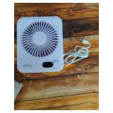 WHATOOK Small Desk Fan Personal Fans: 5000mah 25 Hours Battery Office Quiet Mini Desktop Fan Portable Rechargeable Travel Essentials (Purple, 5000) - Retail: $17