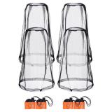 HESTYA 4 Pack Mosquito Head Net Face Mesh Protecting Net for Outdoor Hiking Camping Climbing Mosquito Fly Insects Preventing(Black) - Retail: $10
