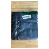 Lecloud Leia 14 Inch Black Sheer Valances for Windows 2 Pcs, Airy Jacquard Leaf Textured Short Curtains for Living Room Kitchen Bedroom Basement, Dual Rod Pockets Small Curtain, 30\ W x 14\in L - Reta