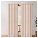 Natural Linen Tab Top Curtains 50x96 inch Set of 2 Panels - Long Flax Drapes for Living Room and Bedroom, Farmhouse Window Curtains, Rustic Linen Drapes for Modern Farmhouse and Boho Style Décor - Re