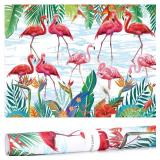 Gersoniel 10 Sheets Drawer Liners for Dresser Scented Drawer Liners Non Adhesive Scented Paper for Fragrant Home Shelf Closet(Violet Scent,Flamingo) - Retail: $13