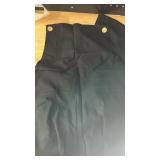 Medium Black Overalls With Pockets and Button Suspenders -