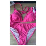 CUPSHE Small Hot Pink Two Piece Bikini -