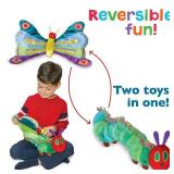 The World Of Eric Carle The Very Hungry Caterpillar Reversible Caterpillar and Butterfly Plush - Retail: $46