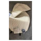 Beitk Beige Luxury Diamond-Stitched Cream Leather Car Seat Covers Retail: $149