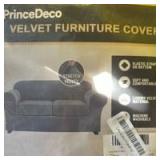 PrinceDeco Luxury Velvet Furniture Cover Set Beige - Retail: $29