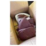 S SATC 100PCS Mouse Detail Sander Sandpaper Palm Mouse Sander Pads 4080120180240 Grits 140mm, Sanding Pads for Mouse Sanders - Retail: $15