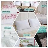 ZPECC Pillow Cases Bulk 24 Pack - Standard Pillowcases with Envelope Closure, Soft Brushed Microfiber Pillow Cover for Hotel Airbandbs Hospital Bedding Essential, Gray - Retail: $35