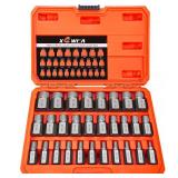 XEWEA 29PCS Screw Extractor Set Hex Head Multi-Spline Easy Out Bolt Extractor Set, Chrome Molybdenum Alloy Steel Rounded Bolt Remover - Retail: $50