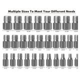 XEWEA 29PCS Screw Extractor Set Hex Head Multi-Spline Easy Out Bolt Extractor Set, Chrome Molybdenum Alloy Steel Rounded Bolt Remover - Retail: $50