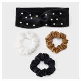 Pearl Headwrap and Hair Twister Set 4pc - A New Day Neutral - Retail: $10