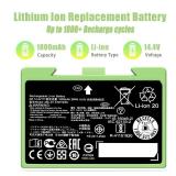 ABL-D1 Battery for iRobot Roomba Replacement Parts ie Series i7 i7+ 7150 7550 i4 i4+ i6 e5 e6 3150 3550 e5150 e5152 4150 4552 i7158 Lithium Ion Battery for Roomba - Retail: $26