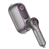 Travel Steamer Iron for Clothes, 1200W Portable Handheld Steamer Iron 4Mode with LCD Display 10s Fast Heating 180° Swivel Handle Powerful Wrinkle Remover, Garment Steamer for Home, Dorm, Travel,Purpl