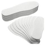 Geyoga 24 Pairs Disposable Shoe Liners Breathable Thin Insoles Disposable Insert Women Replaceable Sweat and Outdoor Barefoot Wood Pulp Shoe Liner for Women Men Hiking Running Boot Sneaker Size 42 - R