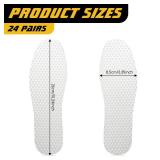 Geyoga 24 Pairs Disposable Shoe Liners Breathable Thin Insoles Disposable Insert Women Replaceable Sweat and Outdoor Barefoot Wood Pulp Shoe Liner for Women Men Hiking Running Boot Sneaker Size 42 - R