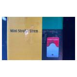 Red and White Mini Strobe Siren - Retail: $15