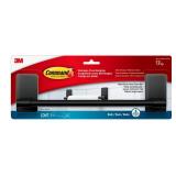 Command Hand Towel Bar Matte Black with Water Resistant Command Strips, Bathroom Décor, 9 in Bar Length Holds up to 3 lbs, Size: 30 cm L x 4.7 cm W x 7.7 cm H  3.07 in (H) x 11.75 in (L) - Retail: $1