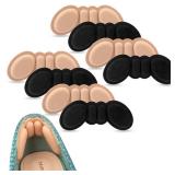 Makryn Premium Foam Heel Pads for Shoe That are Too Big Inserts Grips, Back of Heel Cushions Protectors Liner Heel Slip Pads,Blisters,Filler for Loose Shoe Fit (Multicolor) - Retail: $9