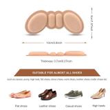 Makryn Premium Foam Heel Pads for Shoe That are Too Big Inserts Grips, Back of Heel Cushions Protectors Liner Heel Slip Pads,Blisters,Filler for Loose Shoe Fit (Multicolor) - Retail: $9