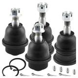 MotorbyMotor 4pc Front Upper and Lower Ball Joint fits for Chevy SilveradoGMC Sierra 1500 2500 3500 HD, Chevrolet Avalanche Suburban, GMC Yukon XL Suspension Ball Joint Kit K6693 K6696 - Retail: $38