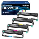 INK4U DR-229CL Drum Unit Compatible Replacement for Brother DR-229CL DR229 Drum Unit for BrotherHL-L3220CDW HL-L3280CDW MFC-L3720CDW MFC-L3780CDW HL-L3300CDW HL-L3295CDW MFC-L8395CD Printer, 4 Pack - 
