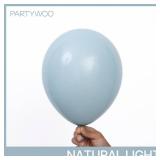 PartyWoo Pale Aqua Balloons, 120 pcs Boho Blue Balloons Different Sizes Pack of 18 Inch 12 Inch 10 Inch 5 Inch Pale Blue Balloons for Balloon Garland or Balloon Arch as Party Decorations, Blue-F28 - R