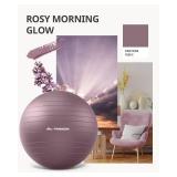 Trideer Yoga Ball for Pregnancy Office Ball Chair Exercise Ball for Birthing, Labor, Stretching and Core Workout  Anti-Burst, Slip-Resistant for Home Gym, Flexible Seating and Physical Therapy - R